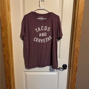 Big Bend Outfitters Womens Size Large Purple Graphic T-Shirt